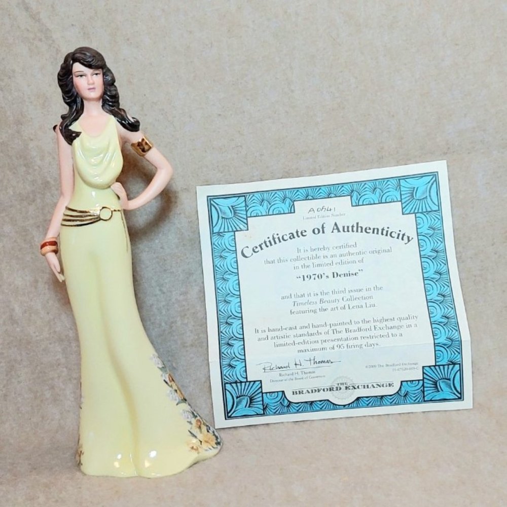 Rare Ltd Edition Bradford Exchange "Denise" Home/Office Collectible Statue Decor